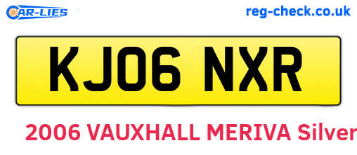 KJ06NXR are the vehicle registration plates.