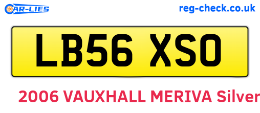 LB56XSO are the vehicle registration plates.