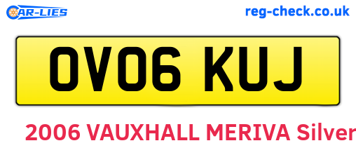 OV06KUJ are the vehicle registration plates.