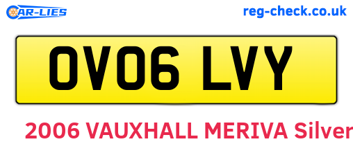 OV06LVY are the vehicle registration plates.
