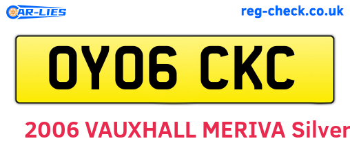 OY06CKC are the vehicle registration plates.