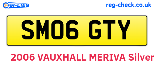 SM06GTY are the vehicle registration plates.