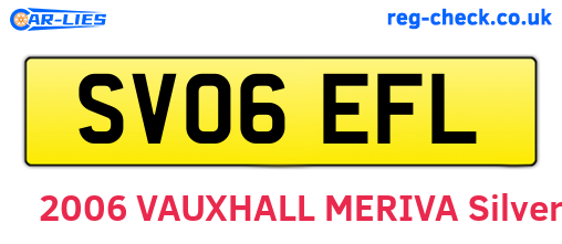 SV06EFL are the vehicle registration plates.