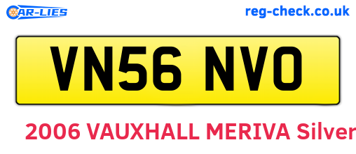 VN56NVO are the vehicle registration plates.