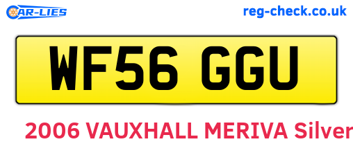 WF56GGU are the vehicle registration plates.