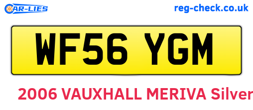 WF56YGM are the vehicle registration plates.