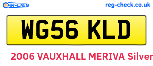 WG56KLD are the vehicle registration plates.