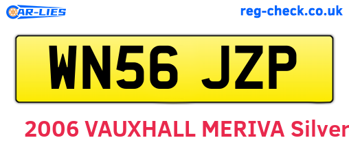 WN56JZP are the vehicle registration plates.