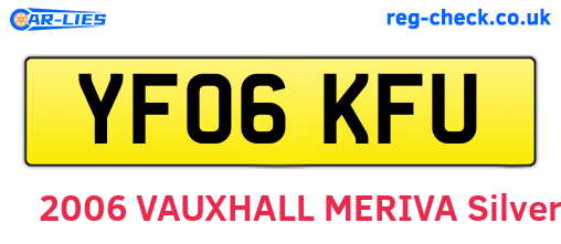 YF06KFU are the vehicle registration plates.