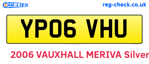 YP06VHU are the vehicle registration plates.