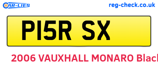 P15RSX are the vehicle registration plates.