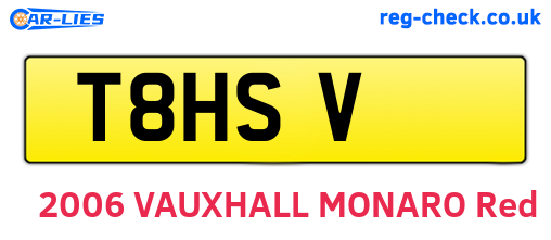 T8HSV are the vehicle registration plates.