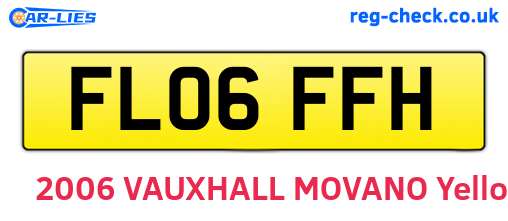 FL06FFH are the vehicle registration plates.