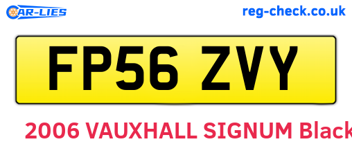 FP56ZVY are the vehicle registration plates.