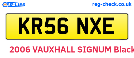 KR56NXE are the vehicle registration plates.