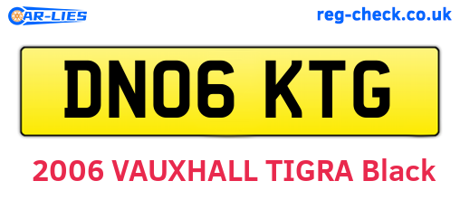 DN06KTG are the vehicle registration plates.