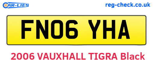 FN06YHA are the vehicle registration plates.