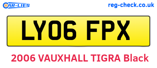 LY06FPX are the vehicle registration plates.