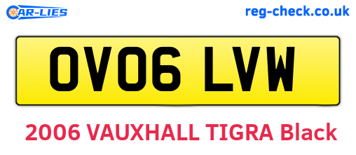 OV06LVW are the vehicle registration plates.