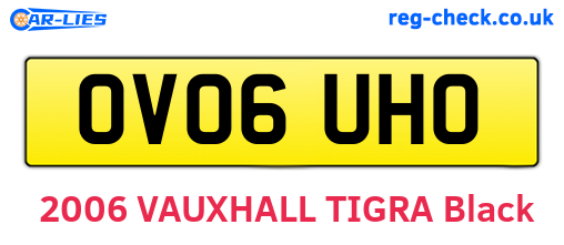 OV06UHO are the vehicle registration plates.