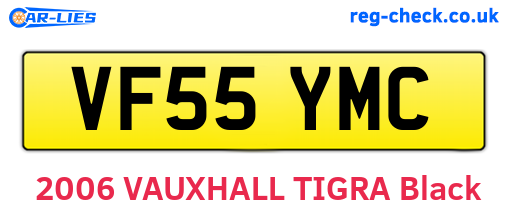VF55YMC are the vehicle registration plates.