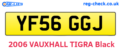 YF56GGJ are the vehicle registration plates.
