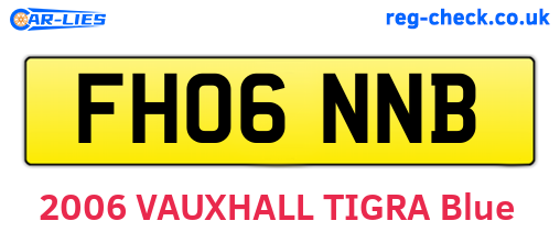 FH06NNB are the vehicle registration plates.