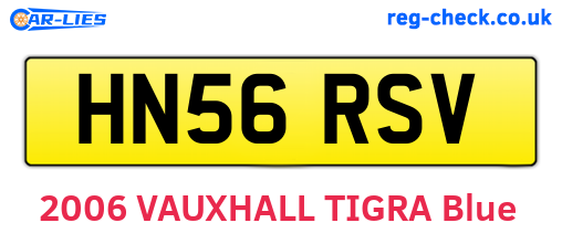 HN56RSV are the vehicle registration plates.