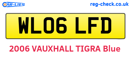 WL06LFD are the vehicle registration plates.