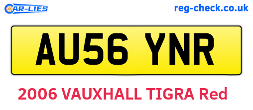 AU56YNR are the vehicle registration plates.