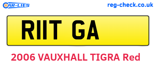 R11TGA are the vehicle registration plates.