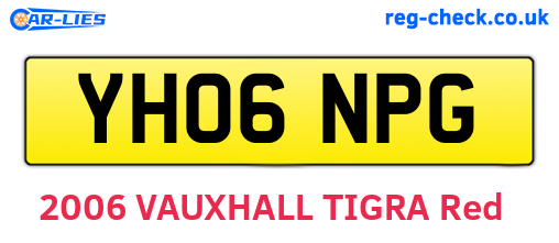 YH06NPG are the vehicle registration plates.
