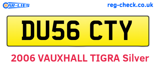 DU56CTY are the vehicle registration plates.