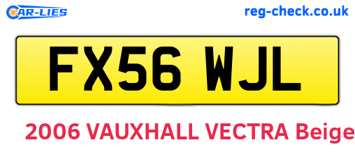 FX56WJL are the vehicle registration plates.