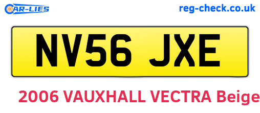 NV56JXE are the vehicle registration plates.