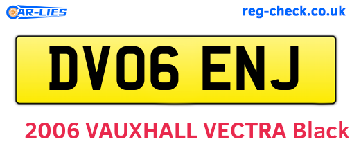 DV06ENJ are the vehicle registration plates.