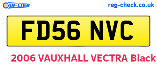 FD56NVC are the vehicle registration plates.