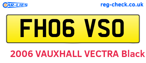 FH06VSO are the vehicle registration plates.