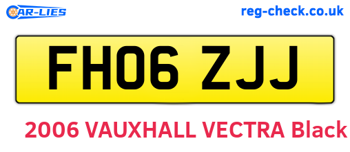 FH06ZJJ are the vehicle registration plates.