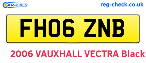 FH06ZNB are the vehicle registration plates.