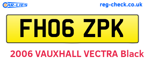FH06ZPK are the vehicle registration plates.