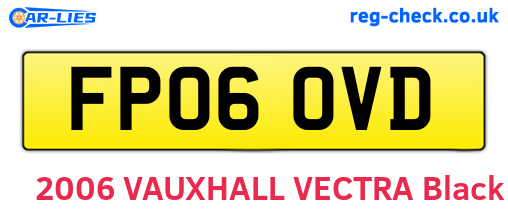 FP06OVD are the vehicle registration plates.