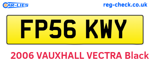 FP56KWY are the vehicle registration plates.