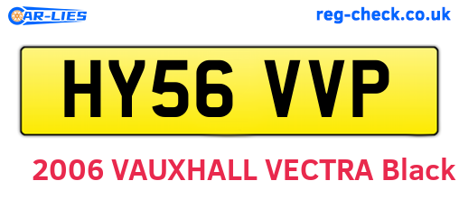 HY56VVP are the vehicle registration plates.