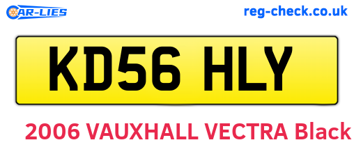 KD56HLY are the vehicle registration plates.
