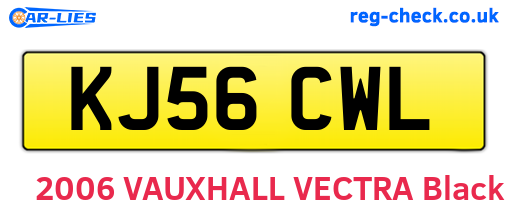 KJ56CWL are the vehicle registration plates.