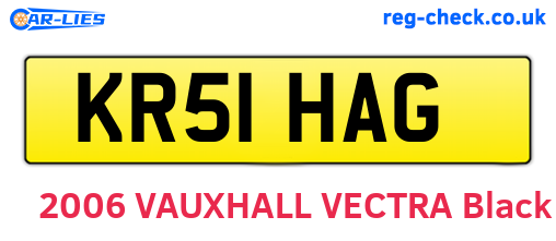 KR51HAG are the vehicle registration plates.