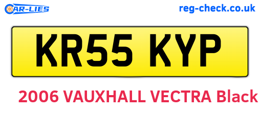 KR55KYP are the vehicle registration plates.