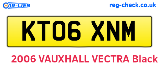 KT06XNM are the vehicle registration plates.