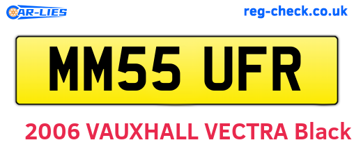 MM55UFR are the vehicle registration plates.